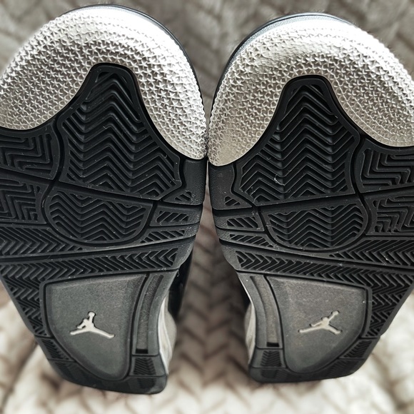 AIR JORDAN 4 Retro LS Oreo Black Grey Sz 10 - Picture 11 of 14